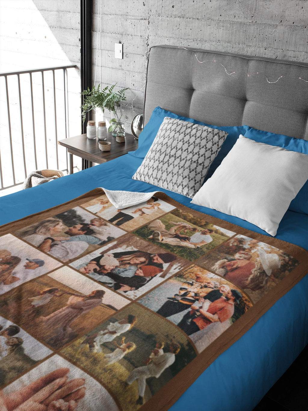 Custom Photo Blanket Grandma, Personalized Picture for Grandma, Photos Collage Grandma Gift, Photo Blanket Mom, Blanket With Photo and Text