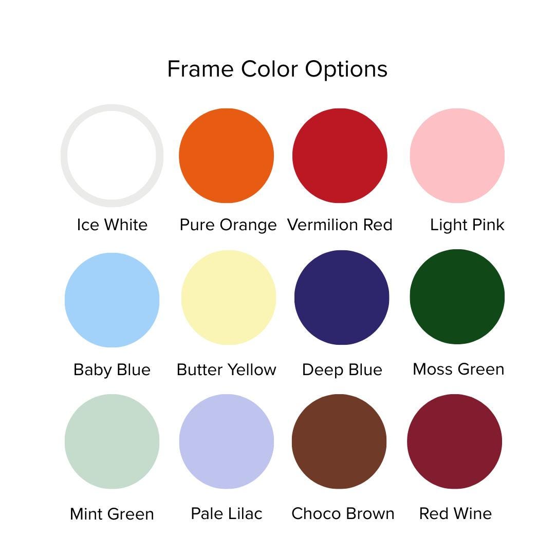 Monochrome Photo Frame, Colorful Instax Frame, Choose Your Instax Photo Corner, Minimalist Gallery Wall