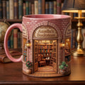 Personalized Bookstore Mug, Cozy Reading Coffee Cup, Custom Book Lover Gift, Bookshop Owner Mug, Bookworm Reader Gift