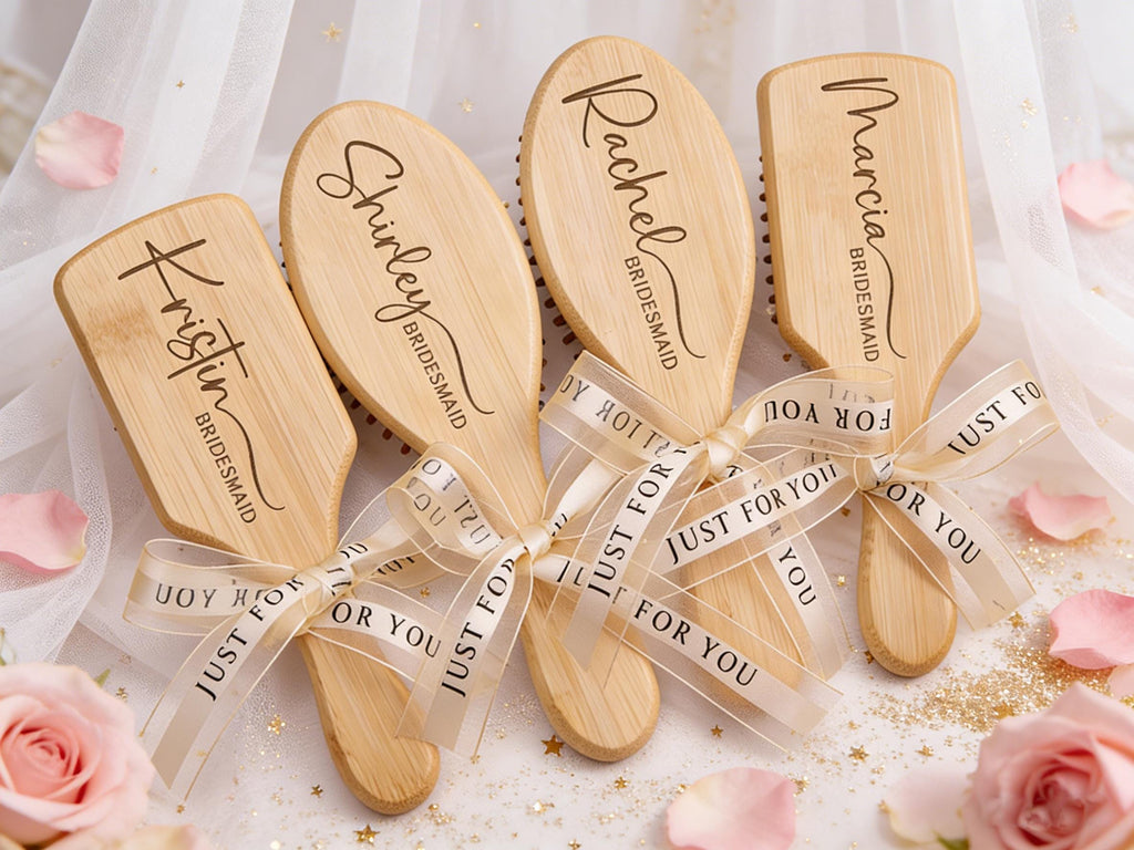 Bridesmaid Name Wood Comb,custom Wedding Party Gift,bridesmaid Hair Comb,engraved Commemorative Combs,bridesmaid Proposal Gifts,anniversary