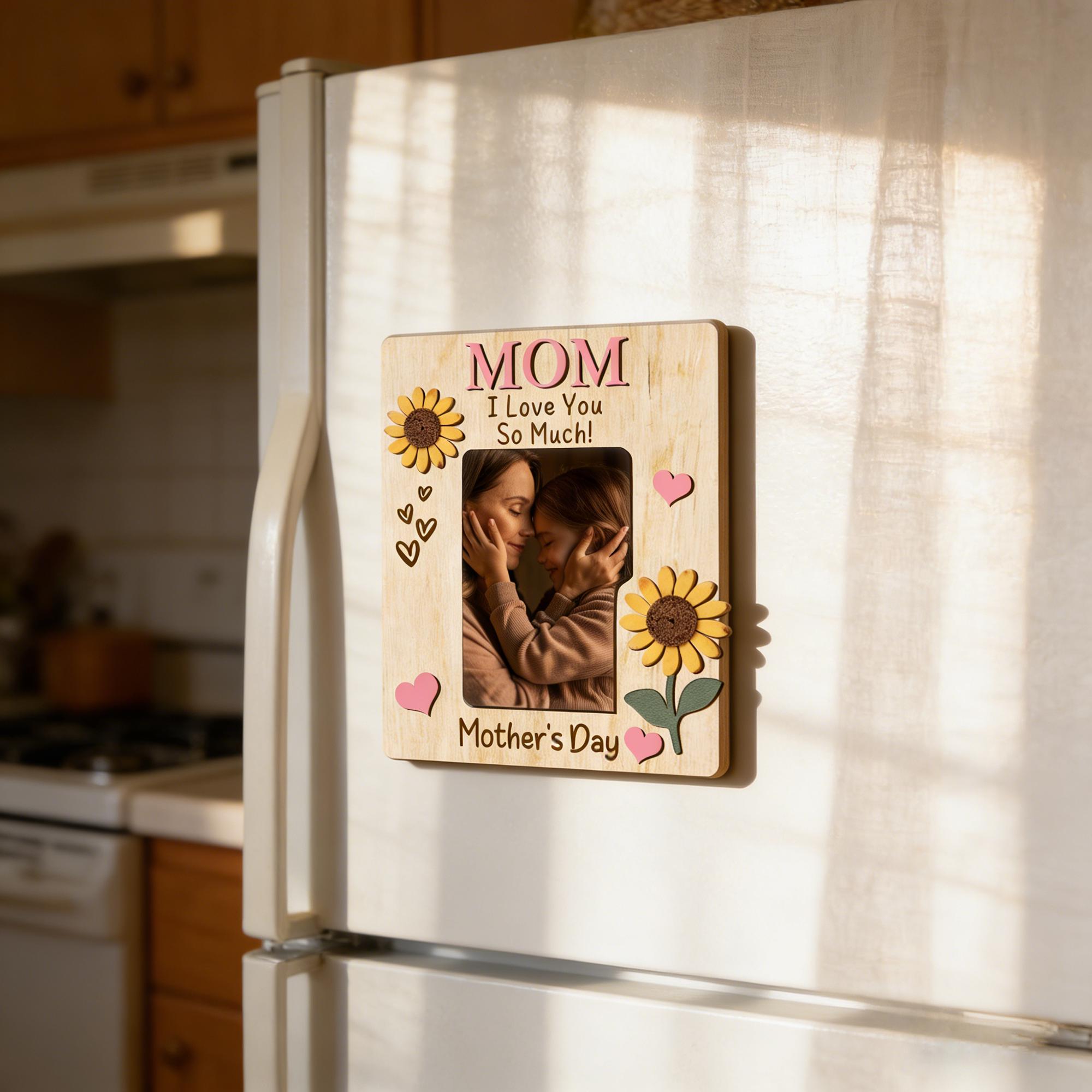 I Love You Photo Magnet _ Perfect Gift Photo Frame _ Gift for Mom _ Grandma _ Mothers Day Picture Frame _ Fridge Magnet _ Birthday Gifts