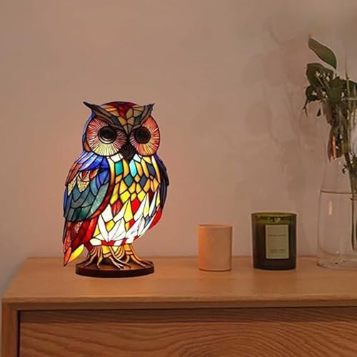 Baxtayel Animal Table Lamp Bohemian Resin Decorative Lamp Animal Series Night Light Decoration Lamp for Bedroom Living Room Home Office Decor Gift