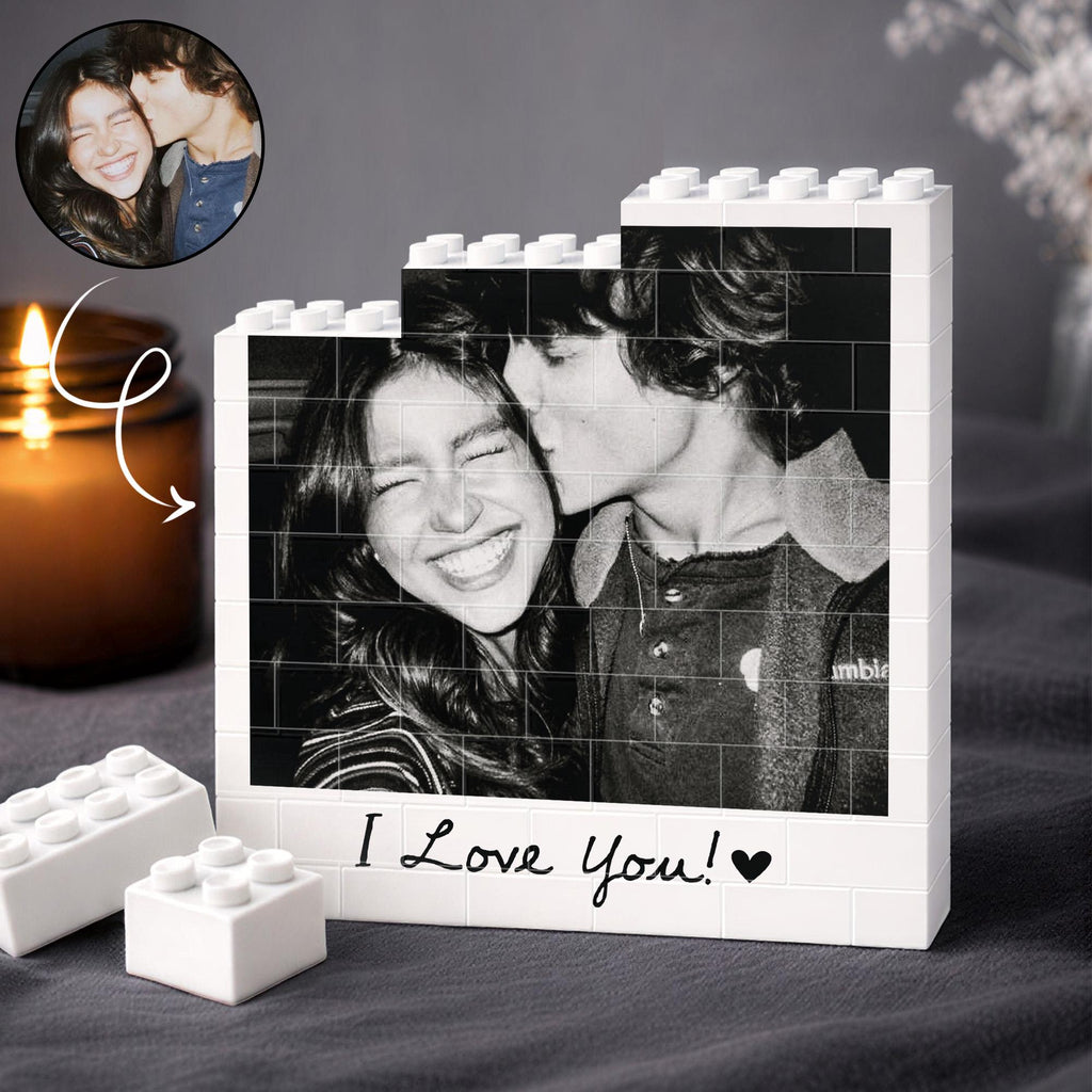 Custom Photo Building Blocks for Couple, Valentines Day Gift for Him, Gamer Boyfriend Valentines Gift, Gamer Husband Gift, Photo Puzzle Gift