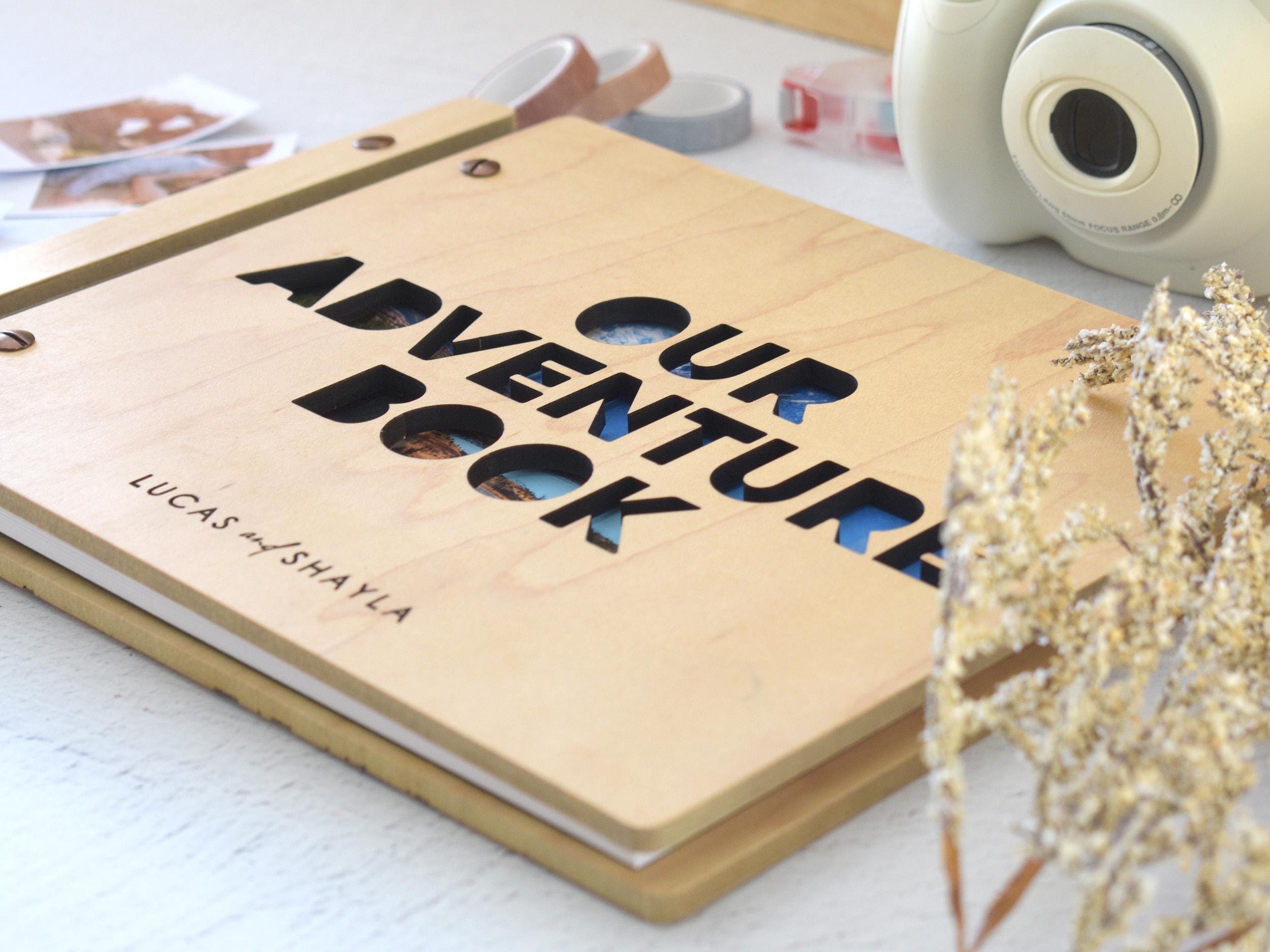 Adventure Book Scrapbook Valentines Gift for Him, Personalized Anniversary Gift for Her, Travel Scrapbook, Couples Gift, Gifts for Boyfriend