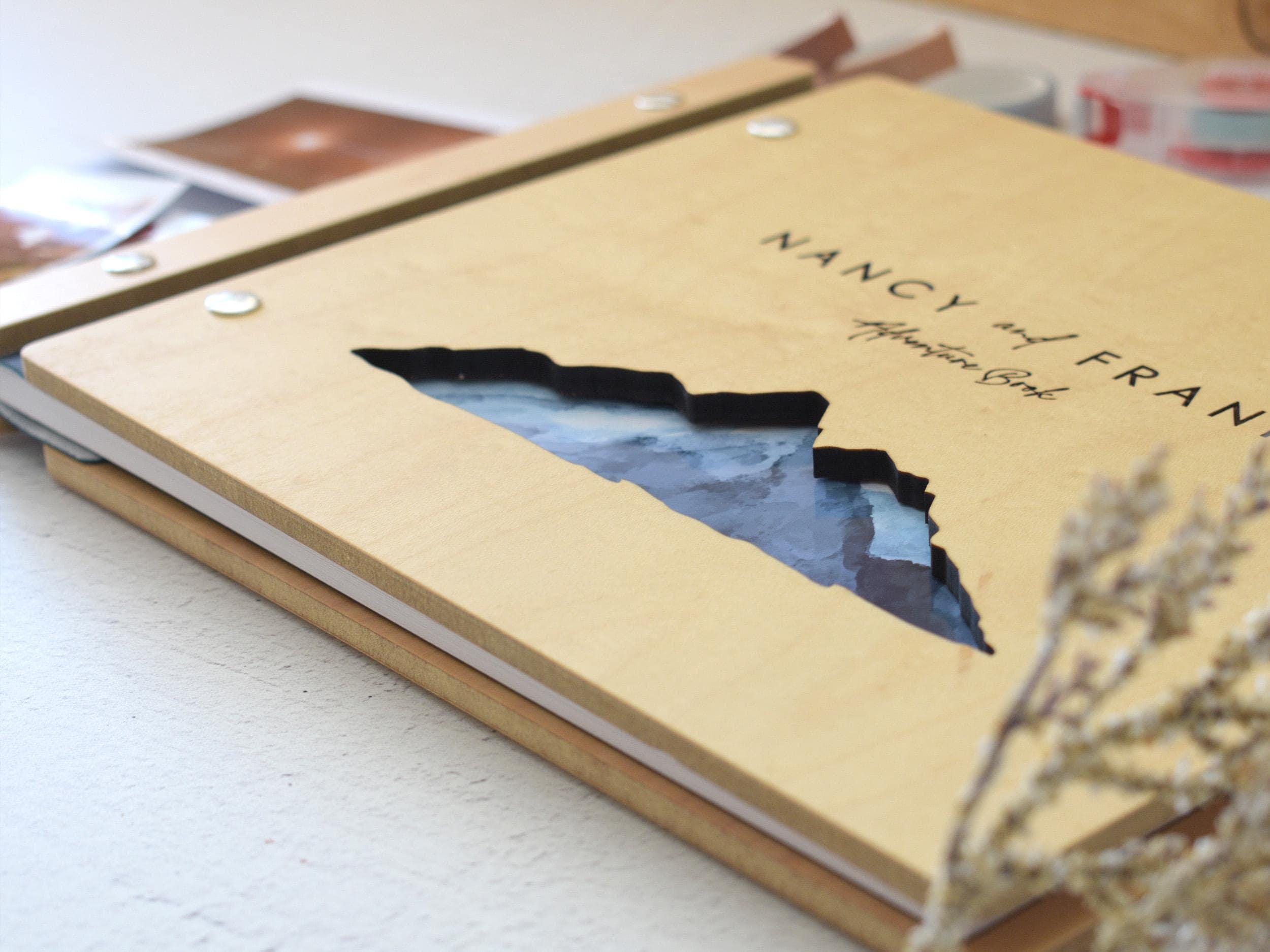 Adventure Book Scrapbook Valentines Gift for Him, Personalized Anniversary Gift for Her, Travel Scrapbook, Couples Gift, Gifts for Boyfriend