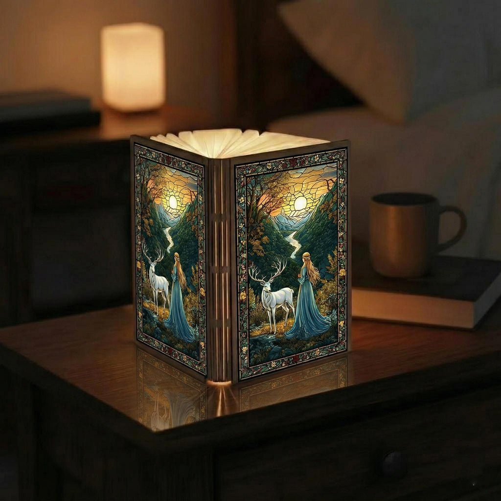 Throne of Glass Fantasy Night Light, Aelin Throne of Glass Book Lamp, Fire Queen Reader Gift, Bookish Decor for Fans, Reading Nook Lamp
