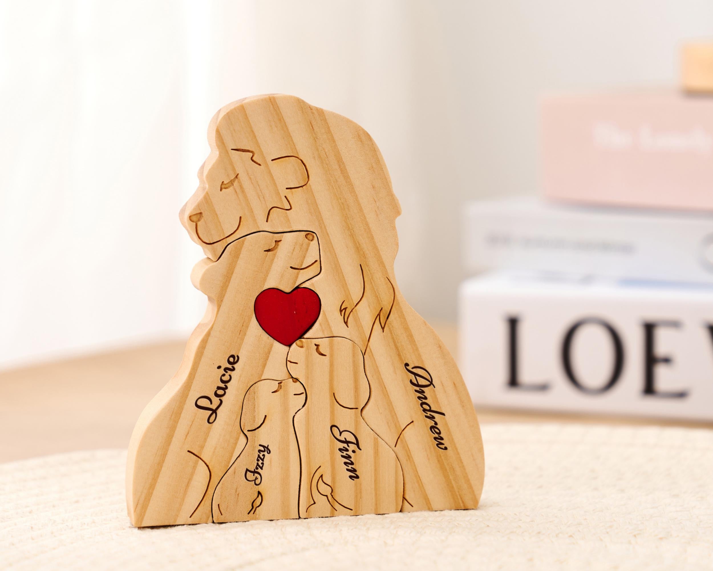 Custom Family Name Puzzle for Christmas Gift,home Decor Gift for Family,custom Keepsake Gift for Parents,personalized Puzzle for New Home