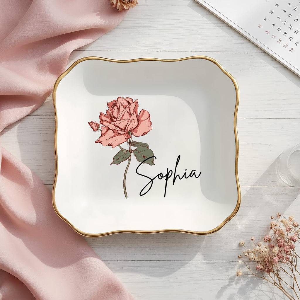 Custom Bridesmaid Gifts,friendship Trinket Dish,bridesmaid Jewelry Dish,best Friends Gifts,flower Ring Dish,friendship Gifts,wedding Gifts