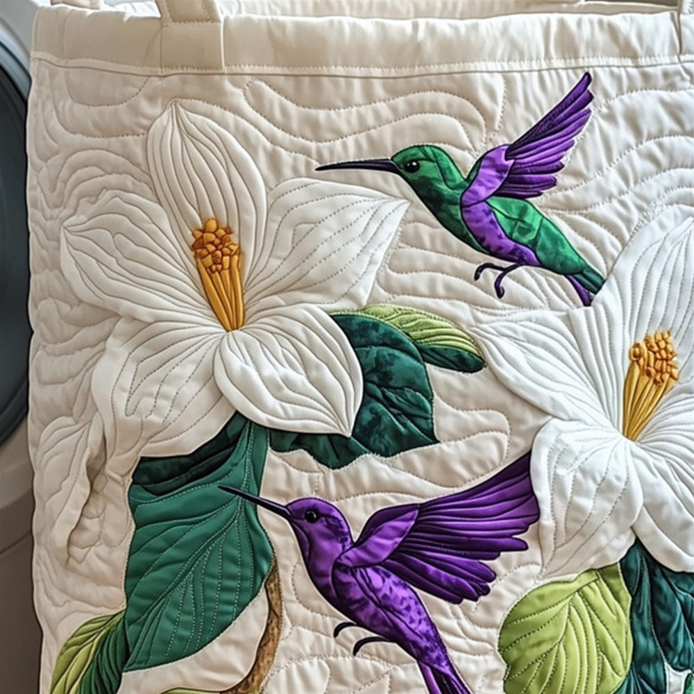 Quilted Laundry Storage Basket, Large Fabric Container Bin, Foldable Clothes Hamper for Bedroom Bathroom Nursery Decor