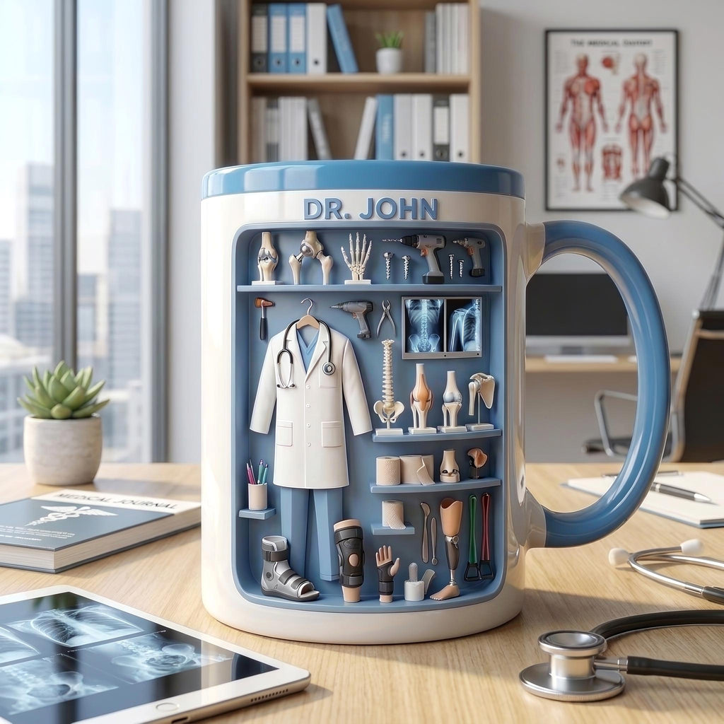 Personalized Celebrate Your Medical Journey Mug, Tumbler, Graduation Gifts for Orthopedic Student, Gift for Doctors and Med Students