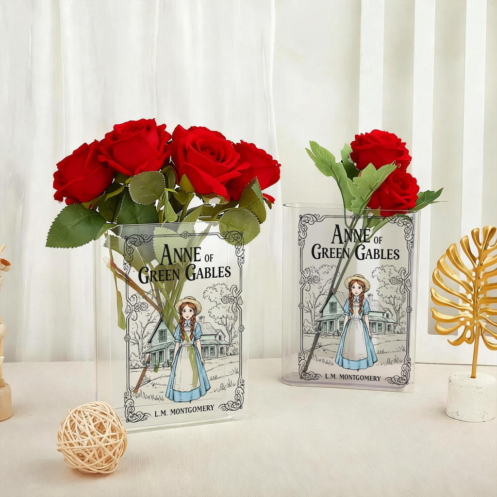 Anne of Green Gables Acrylic Bookish Vase, Bookish Gifts for Special Occasions, Mother's Day Gift 2026, Home Decor Gifts for Book Lovers