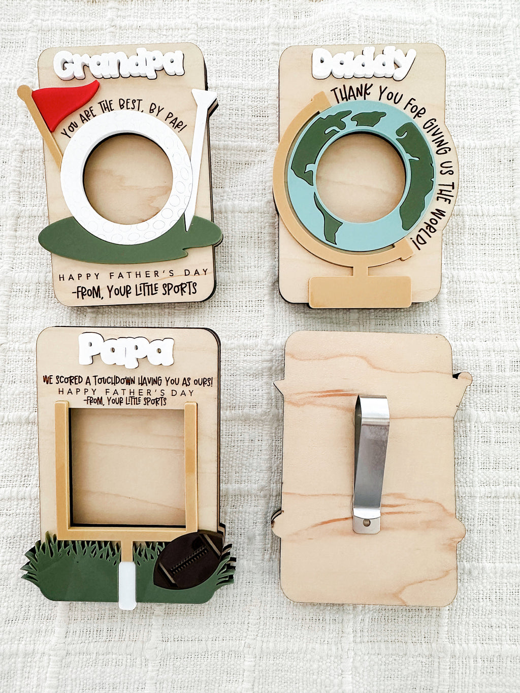 Father's Day Photo Frame_ Magnet or Visor Clip, Fathers Day Gift, First Fathers Day, Grandpa Fathers Day Gift, Fathers Day Gift for Grandpa