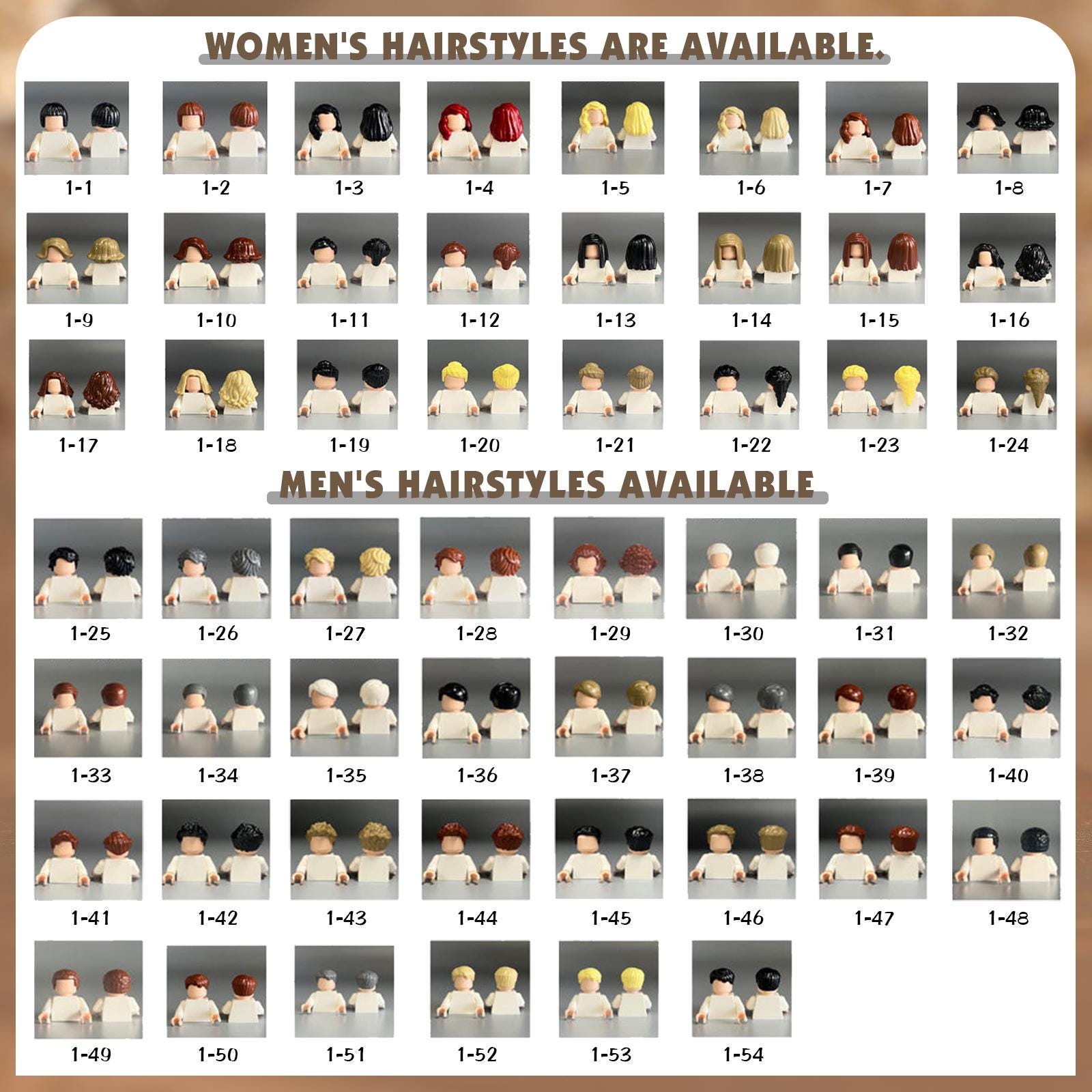 Custom Building Block Figure Set - Personalized Couple, Family & Pet Mini Figurines in Display Case | Valentine's, Wedding, Anniversary Gift