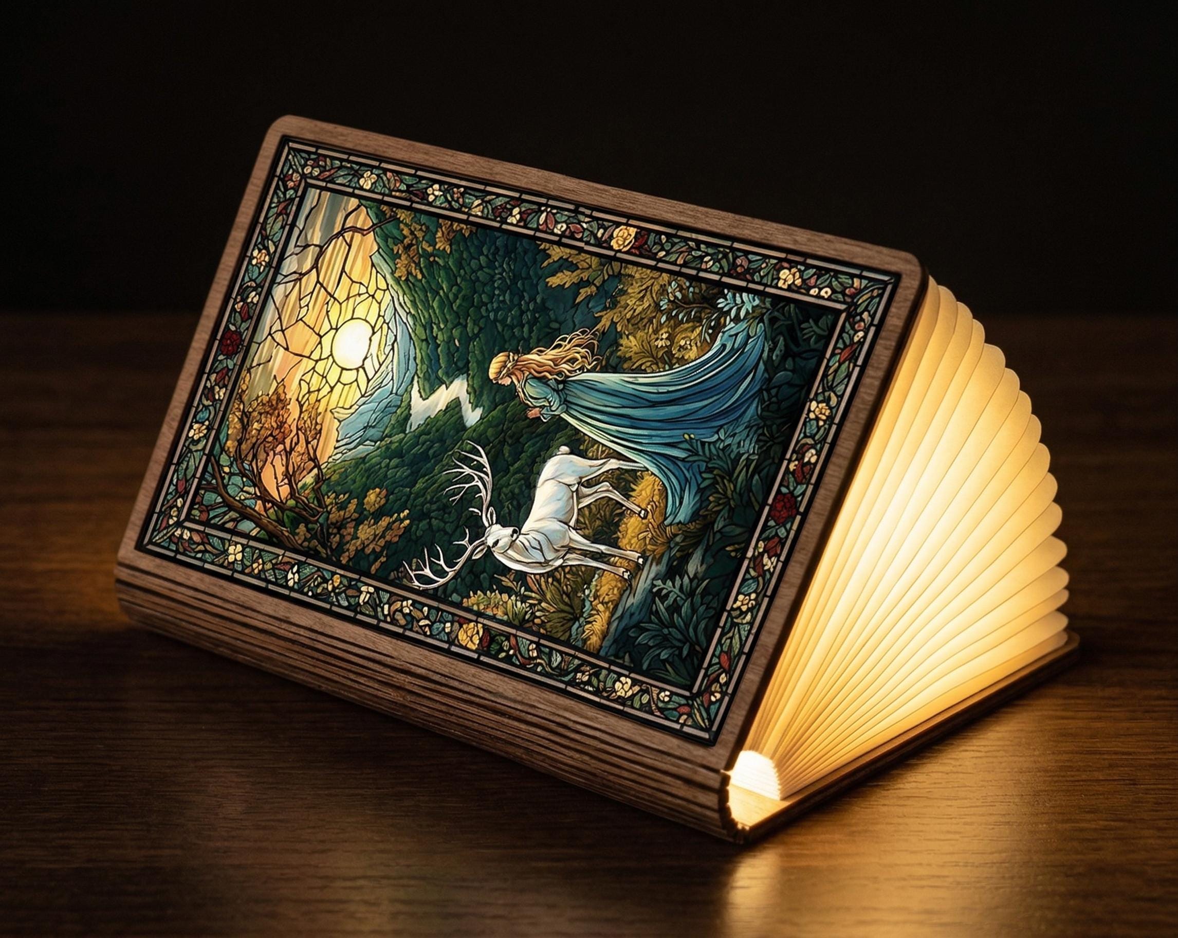 Throne of Glass Fantasy Night Light, Aelin Throne of Glass Book Lamp, Fire Queen Reader Gift, Bookish Decor for Fans, Reading Nook Lamp