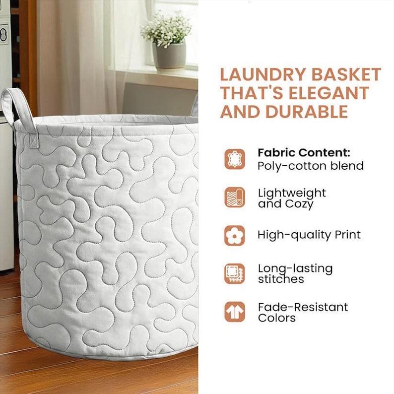 Quilted Laundry Basket Fall Fox Pumpkin, Cottagecore Autumn Storage Bin, Rustic Farmhouse Fabric Hamper, Decorative Organizer