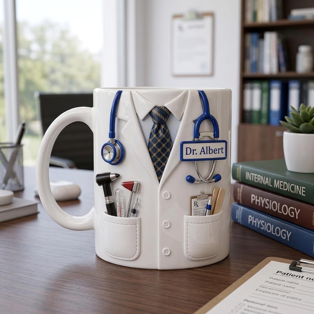 Personalized Doctor Mug, Medical Coffee Cup, Custom Physician Gift, Healthcare Professional Mug, Doctor Appreciation Gift