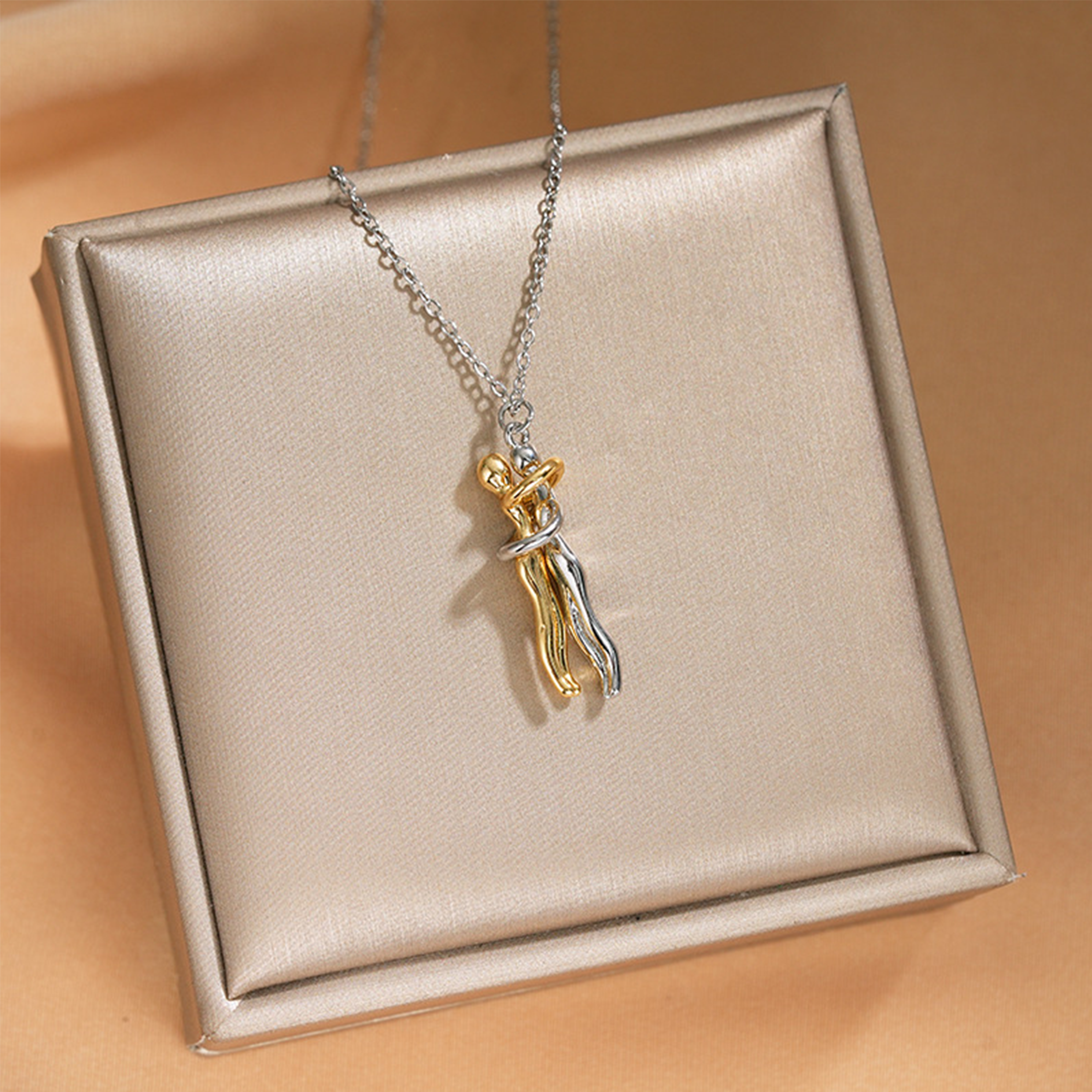 Eternal Love Silver Necklace, S925 Sterling Silver Necklace for Women, Romantic Dainty Necklace, Timeless Jewelry Gift for Her