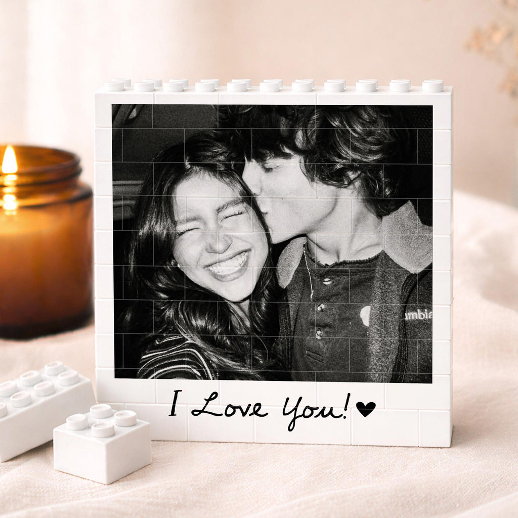 Custom Photo Building Blocks for Couple, Valentines Day Gift for Him, Gamer Boyfriend Valentines Gift, Gamer Husband Gift, Photo Puzzle Gift