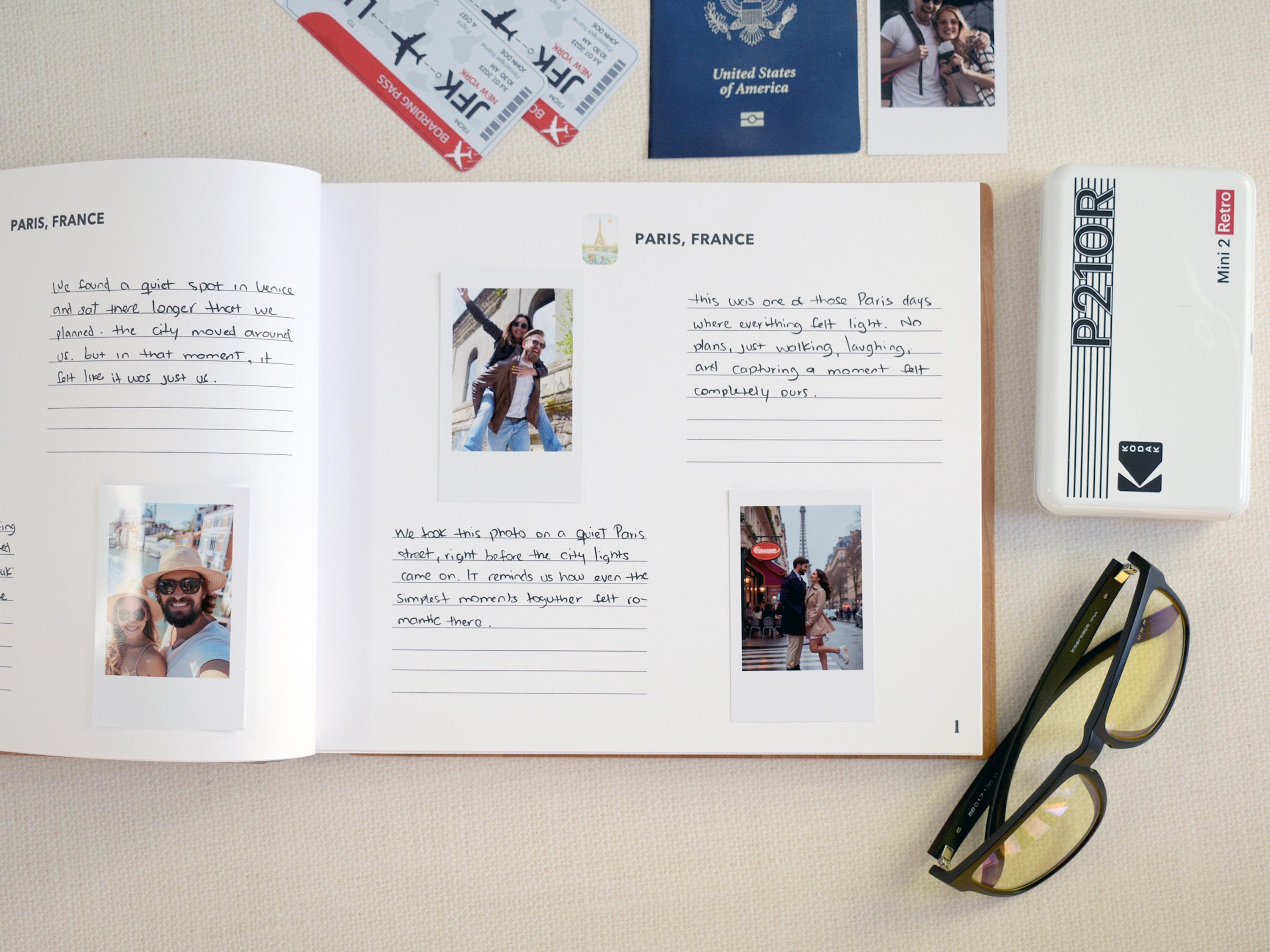 World Bucket List Adventure Book, Personalized Travel Scrapbook, Unique Valentines Gift, Couple Anniversary Gift for Her or Him