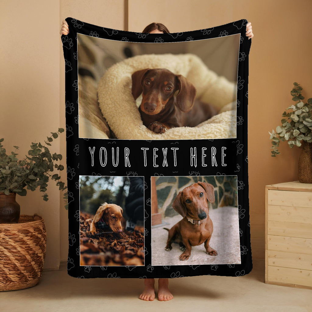 Custom Pet Blanket, Custom Blanket With Pet Photo, Custom Pet Blanket With Pet Name, Gift for Pet Lovers, Memorial Pet Face, Dog Remembrance