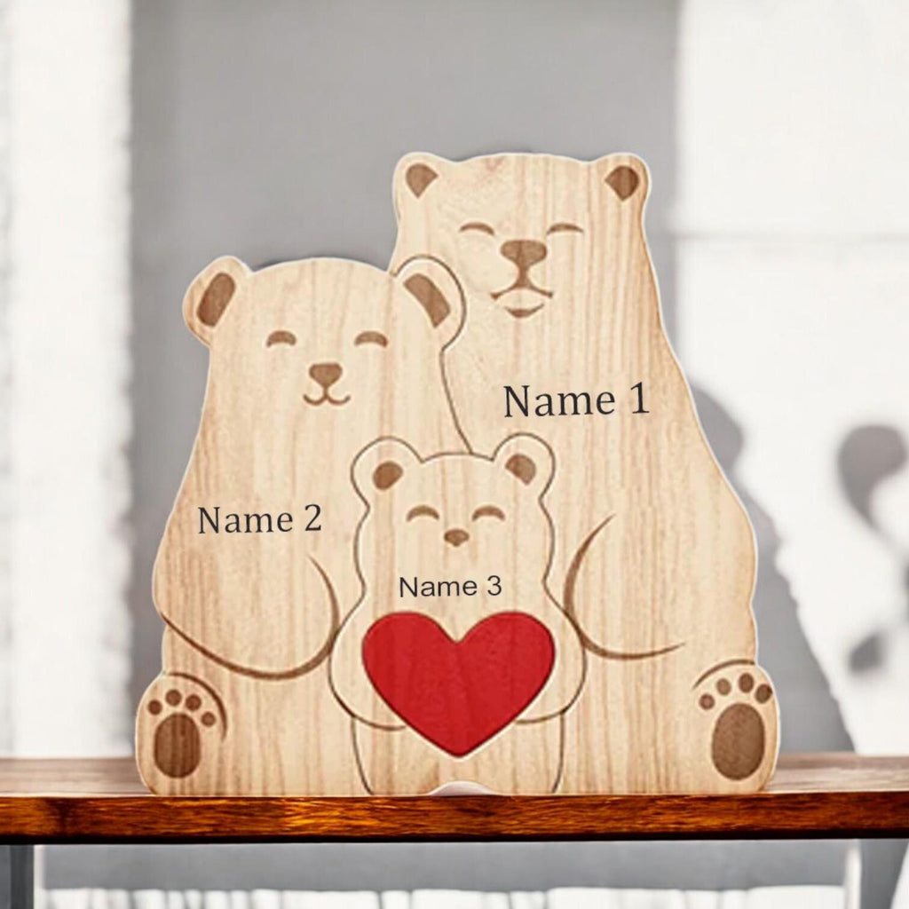 Koala Family Puzzle - Mothers Day Gift - Family Christmas Gift - Personalised Koala Family Puzzle - Family of Four Gift - Family Decoration