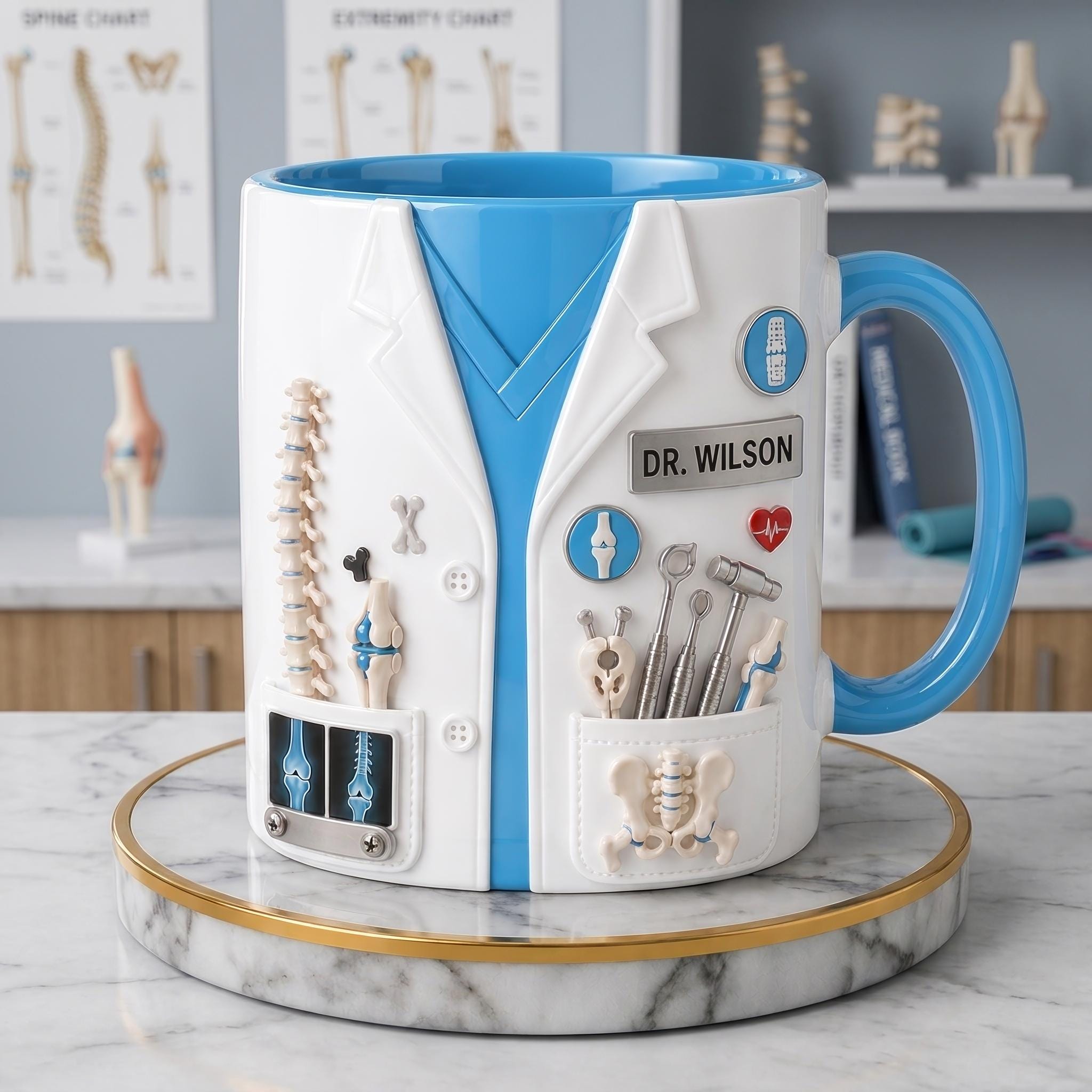 Personalized Orthopedic Doctor Mug, Surgeon Coffee Cup, Custom Medical Professional Gift, Bone Doctor Appreciation Mug