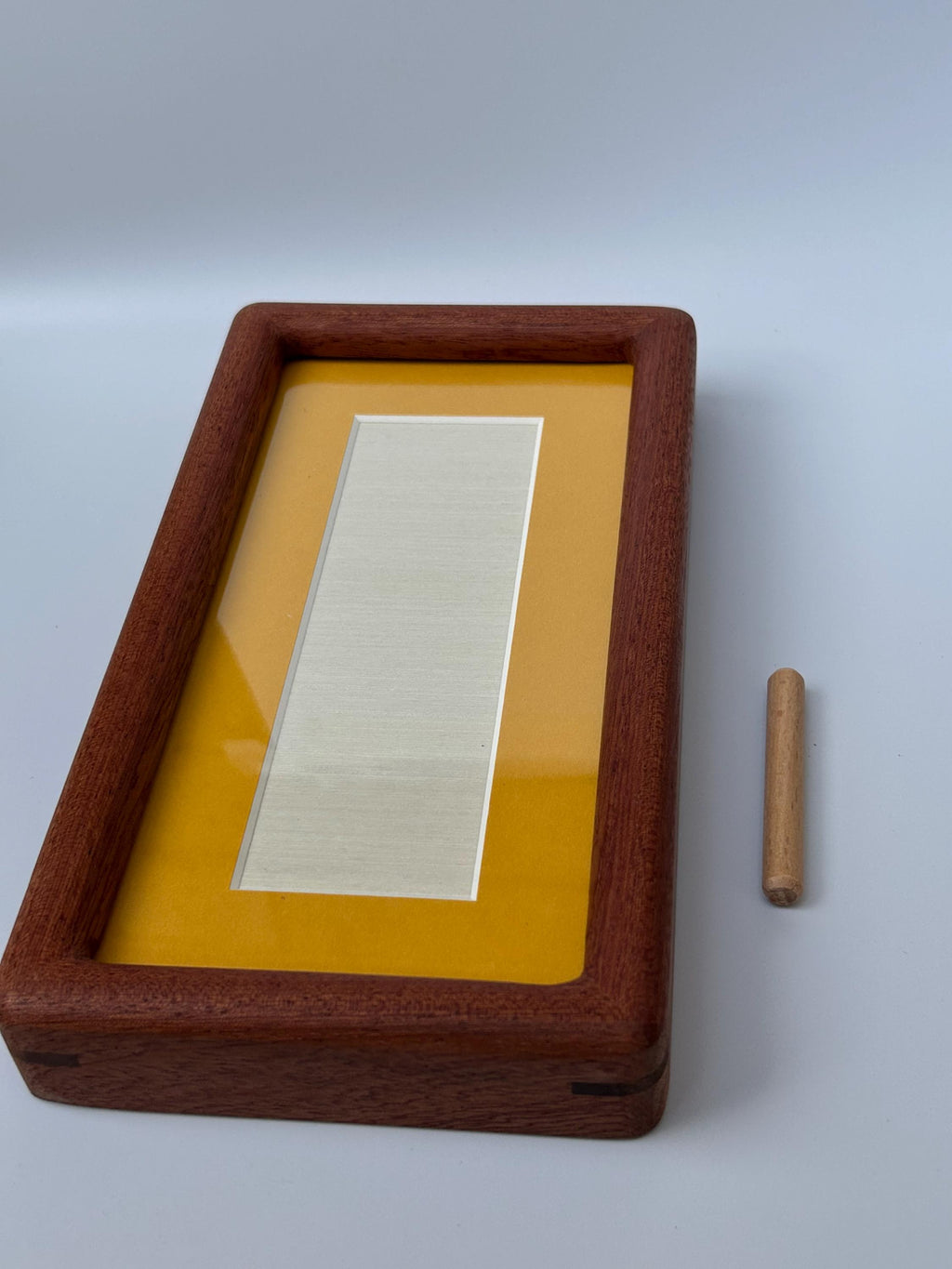 Handmade Walnut Photo Booth Frame with Colour Mount | Photo Strip Frame | Retro Photobooth Picture Frame | Desk or Wall Frame