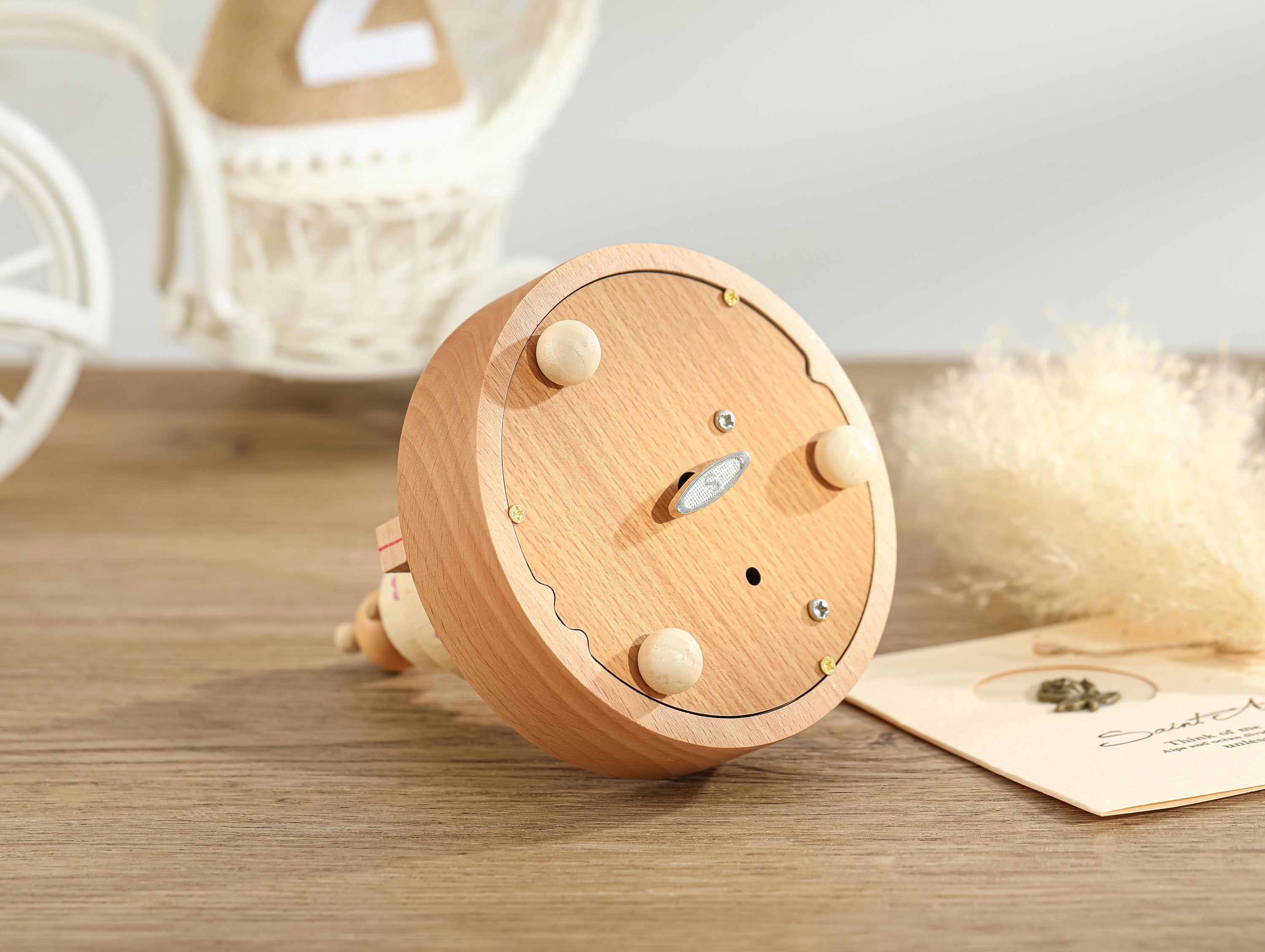 Bunny Cake Birthday Music Box, Wooden Music Box, Custom Wooden Handmade Music Box, 1st Birthday, Personalised Music Box Gift, Baby Gift