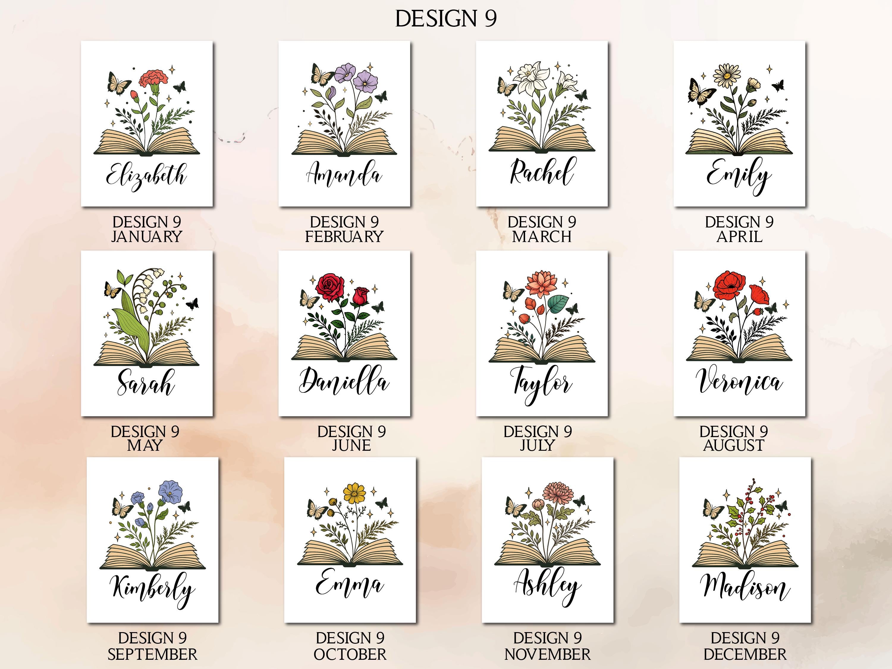 Personalized Magnetic Leather Bookmark, Custom Name Floral Book Lover Gift, Teacher Appreciation Gift, Reading Accessory, Book Club