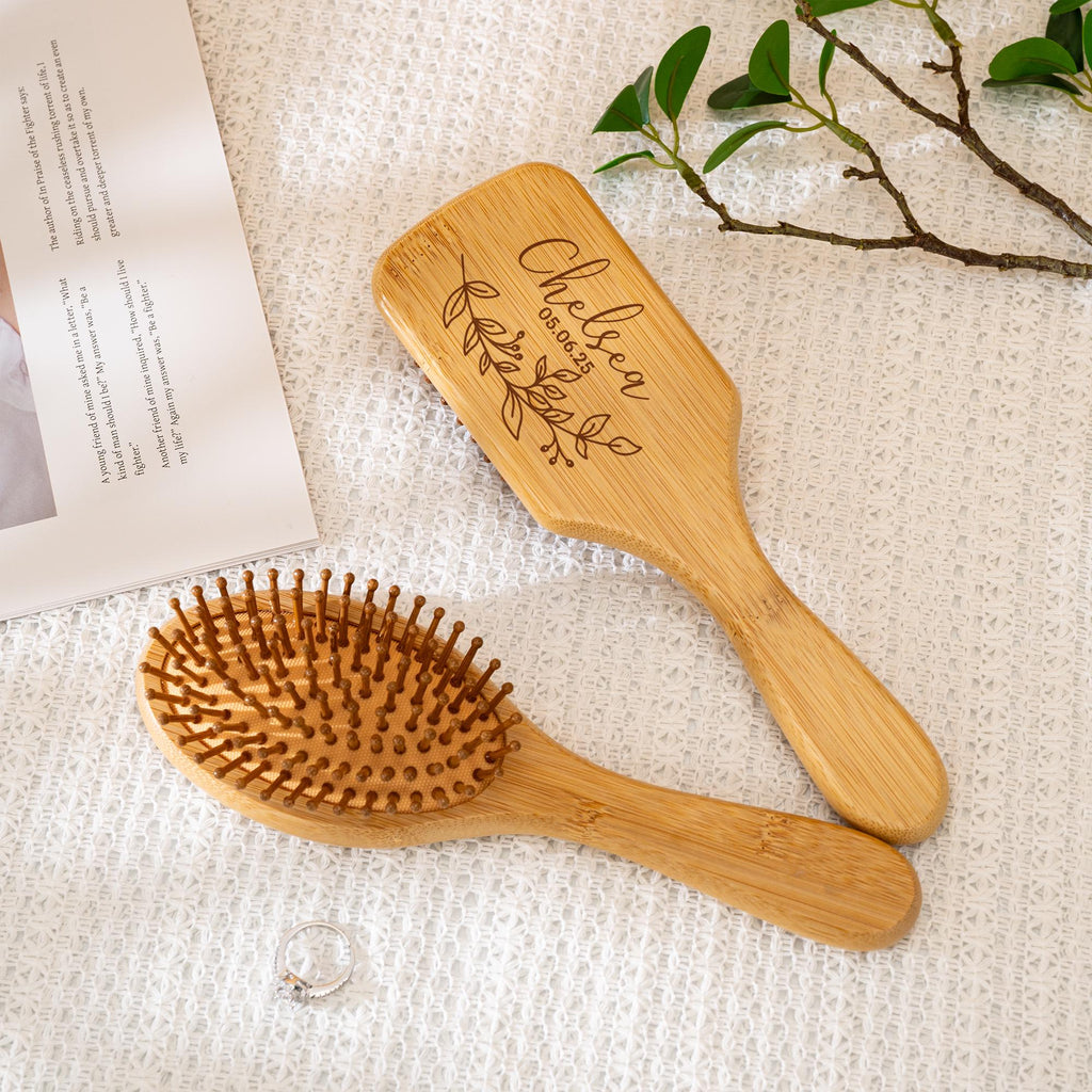 Custom Handmade Bridesmaids Airbag Brush,Personalised Name Comb,Birthday Wedding Gift For Her,Bridal Shower Gift,Gift for Girl,Mom Hairbrush