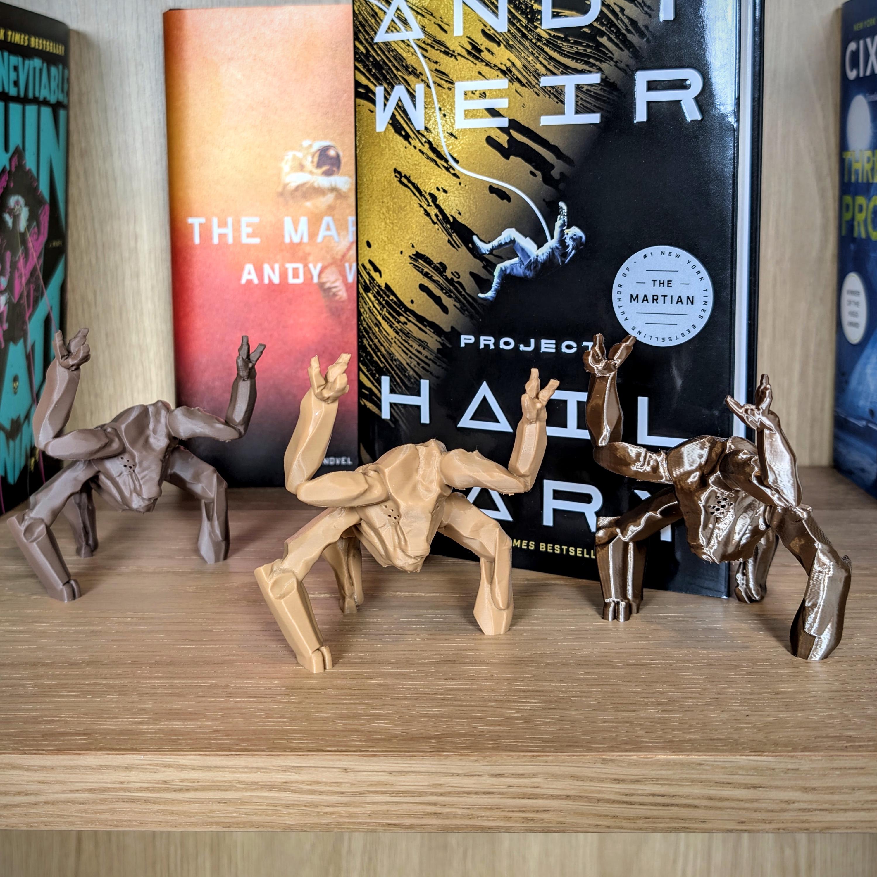 Rocky the Alien Desk Toy, Project Hail Mary Bookshelf Decor, Pen Holder, Sci Fi Alien Companion, Rocky the Eridian, Desk Buddy, Cute Figure