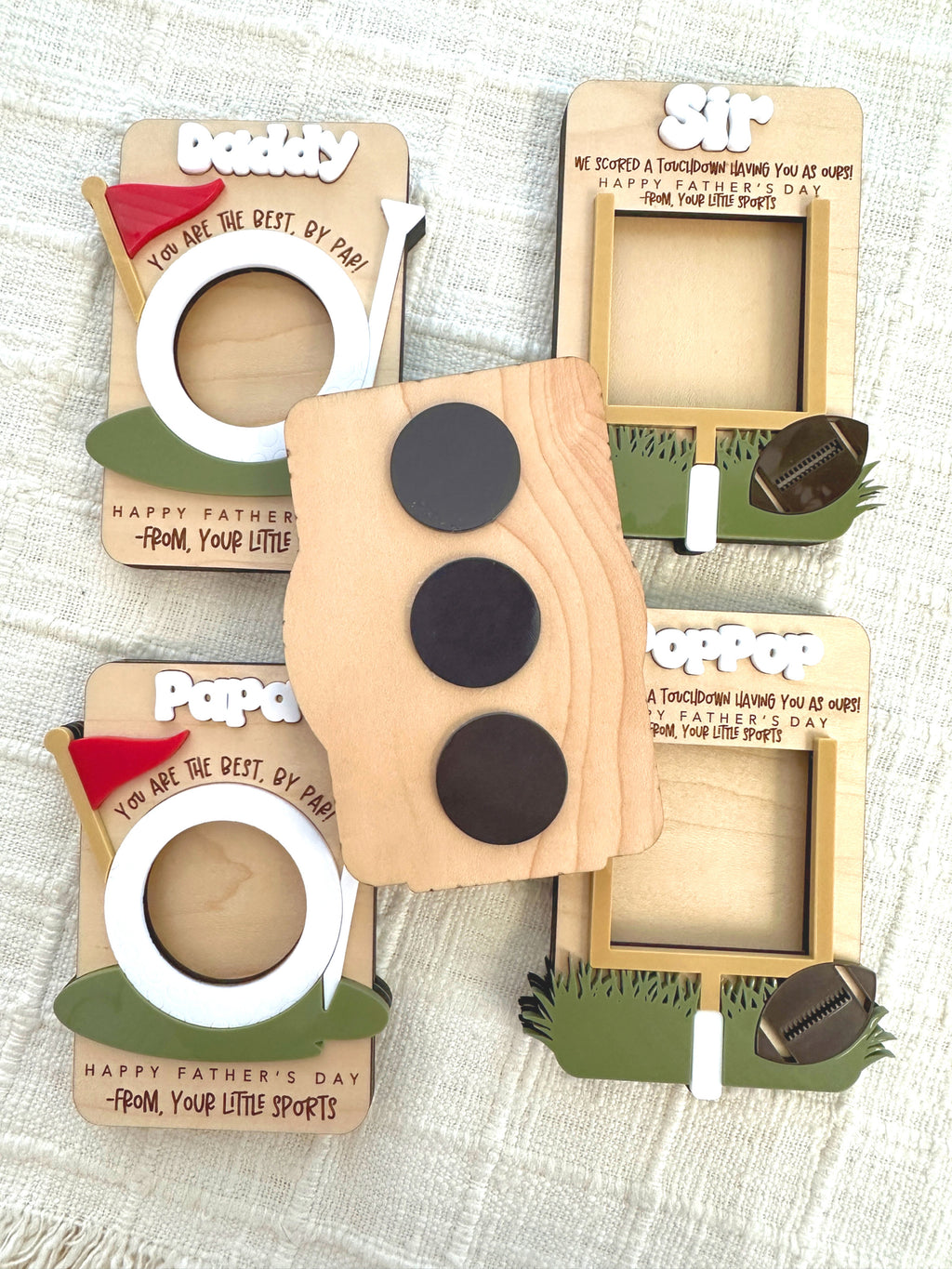 Father's Day Photo Frame_ Magnet or Visor Clip, Fathers Day Gift, First Fathers Day, Grandpa Fathers Day Gift, Fathers Day Gift for Grandpa