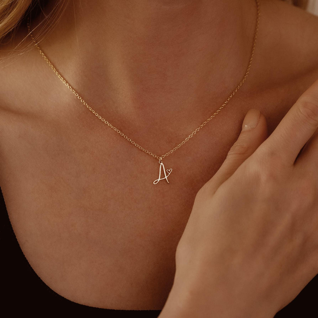 Sterling Silver 3D Bubble Initial Necklace – Custom Letter Pendant,  Personalized Charm Jewelry, Daily, Gift for Her, Christmas Gift