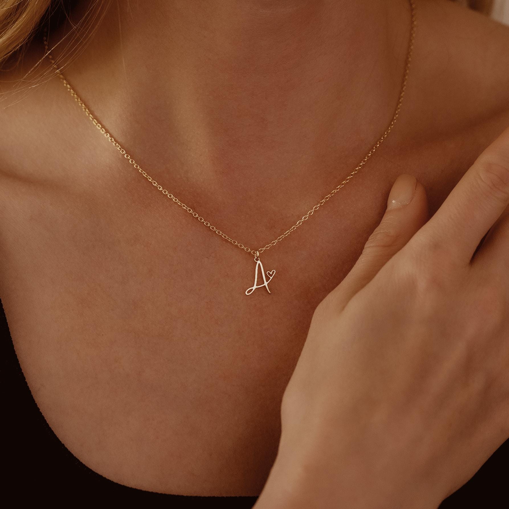 Sterling Silver 3D Bubble Initial Necklace – Custom Letter Pendant,  Personalized Charm Jewelry, Daily, Gift for Her, Christmas Gift