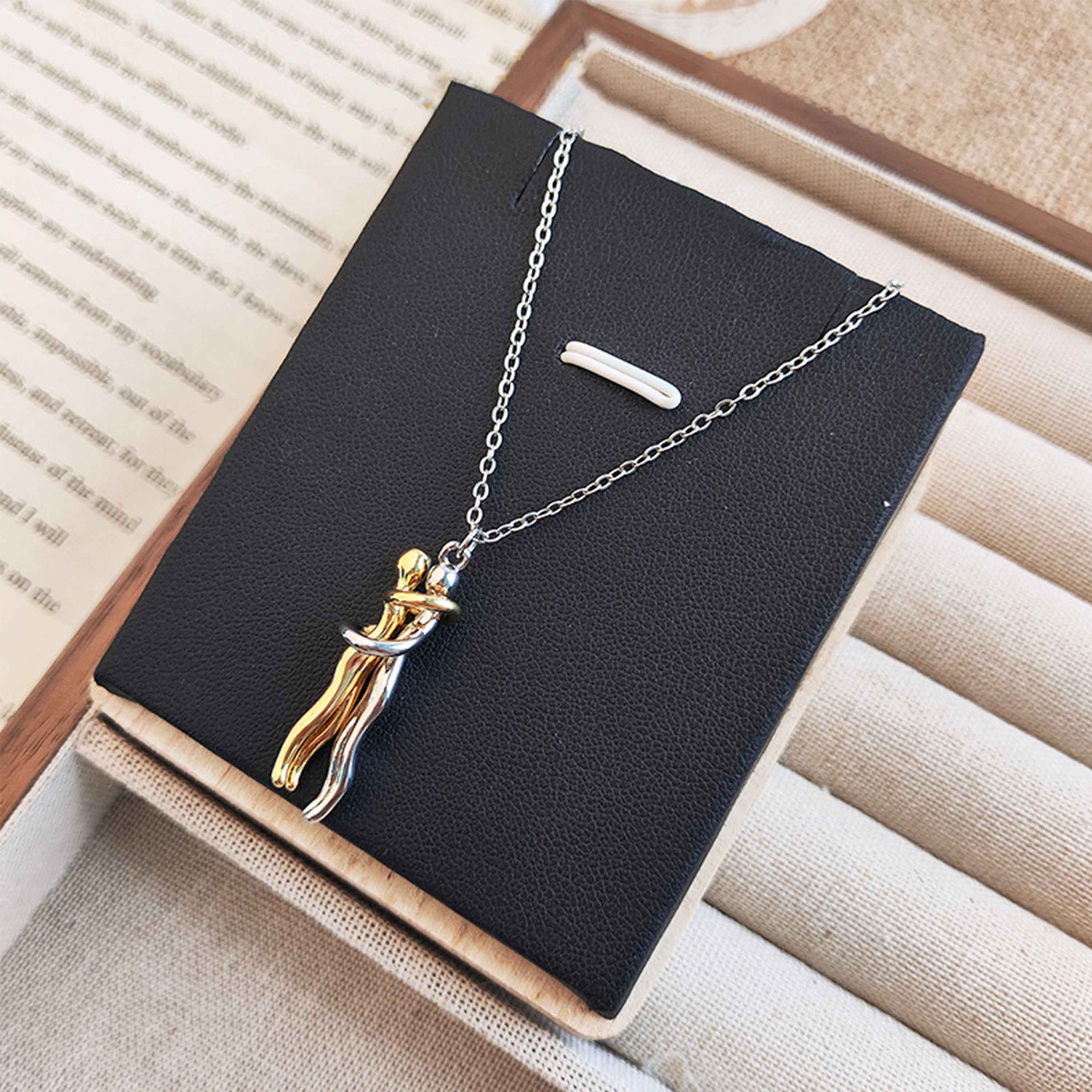 Eternal Love Silver Necklace, S925 Sterling Silver Necklace for Women, Romantic Dainty Necklace, Timeless Jewelry Gift for Her