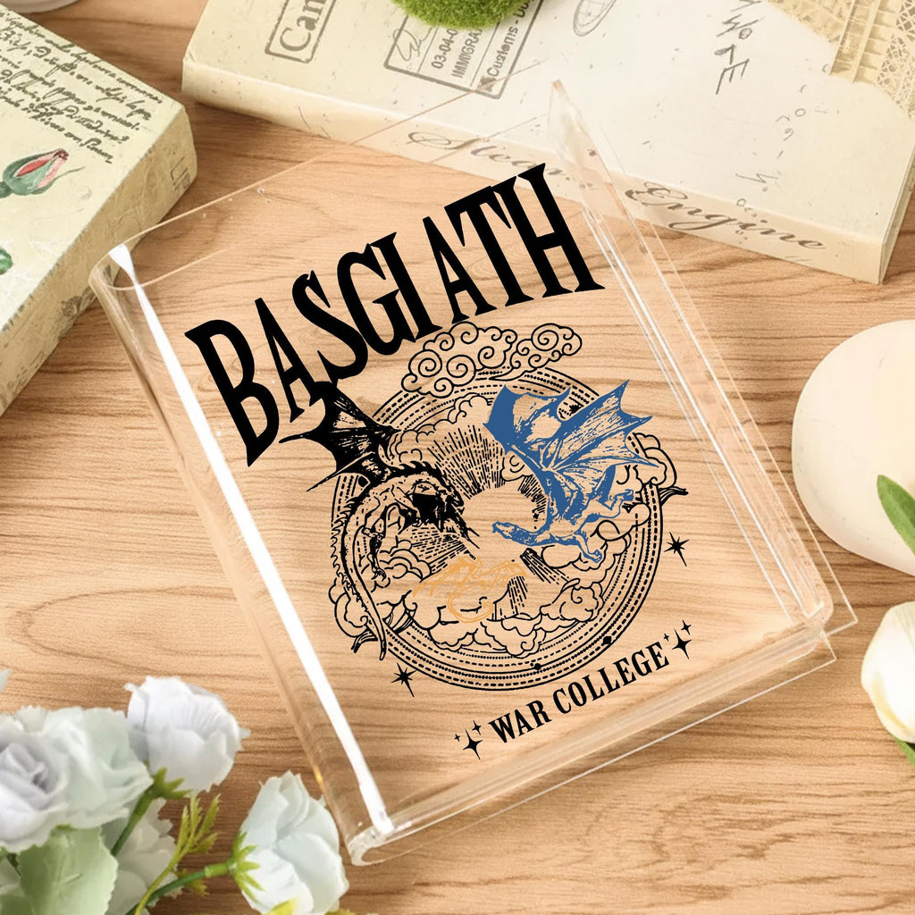 Fourth Wing Book Vase, Tairn and Sgaeyl Dragon Decor, Basgiath War College Gift, Iron Flame Merch, Romantasy Book Lover Present, Room Decor