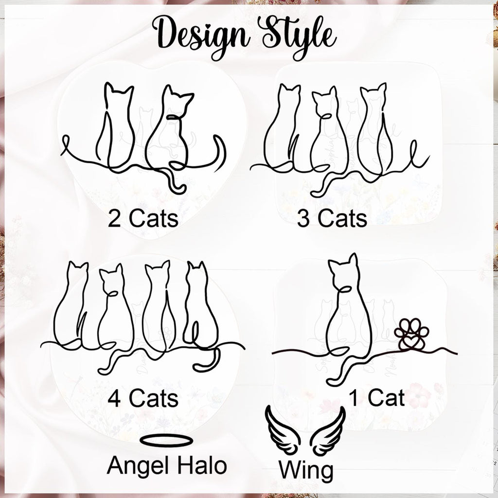 Personalized Cat Floral Ring Dish, Custom Cat With Name Jewelry Dish, Cat Lover Gift, Unique Christmas Present, Gift for Cat Owner Pet Lover