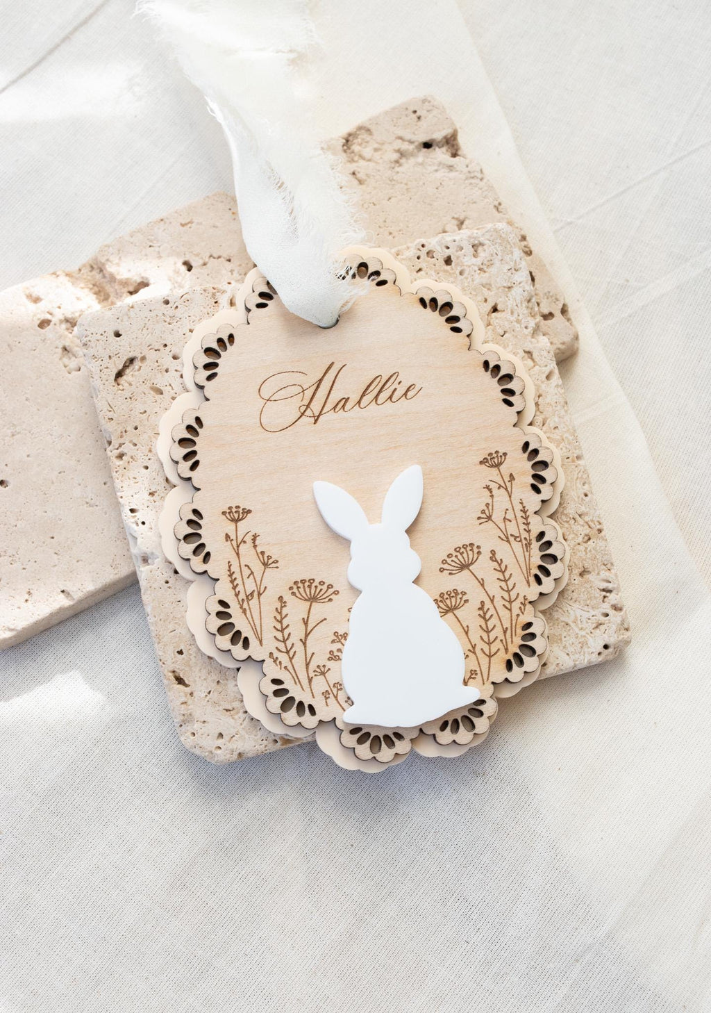 Custom Easter Basket Tag Custom Bunny Name Tag Easter Basket Name Tag Baby’s First Easter Tag Kid Gift Basket Tag Spring Decor Keepsake Tag