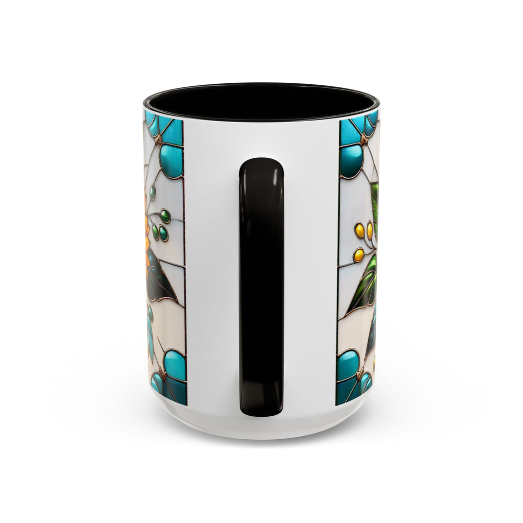Sunflower Mug, Stained Glass Style Coffee Cup, Sunflower Coffee Mug, Sunflower Gifts for Women Mom Nana Sister, Christmas Gifts 15oz