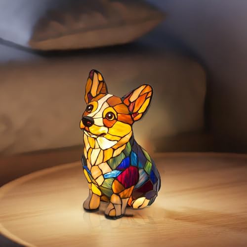 Mosaic Dog Night Light, Modern Desk Lamp, Room Decor, Modern Desk Lamp, Room Decor, Mosaic Table Lamp, Room Decor, Puppy Night Light Decor, Cute Dog Table Lamp, Pet Lover Gift, Nursery & Bedroom Light, Night Light