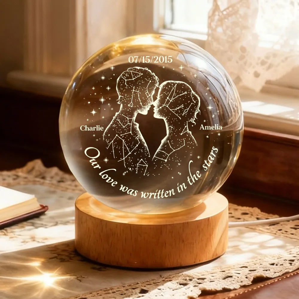 Our Love Was Written in the Stars Custom Star Map by Date, Personalized Magical Gift for Her/Him Birthday, Anniversary Memorial Keepsake Night Lamp Decor