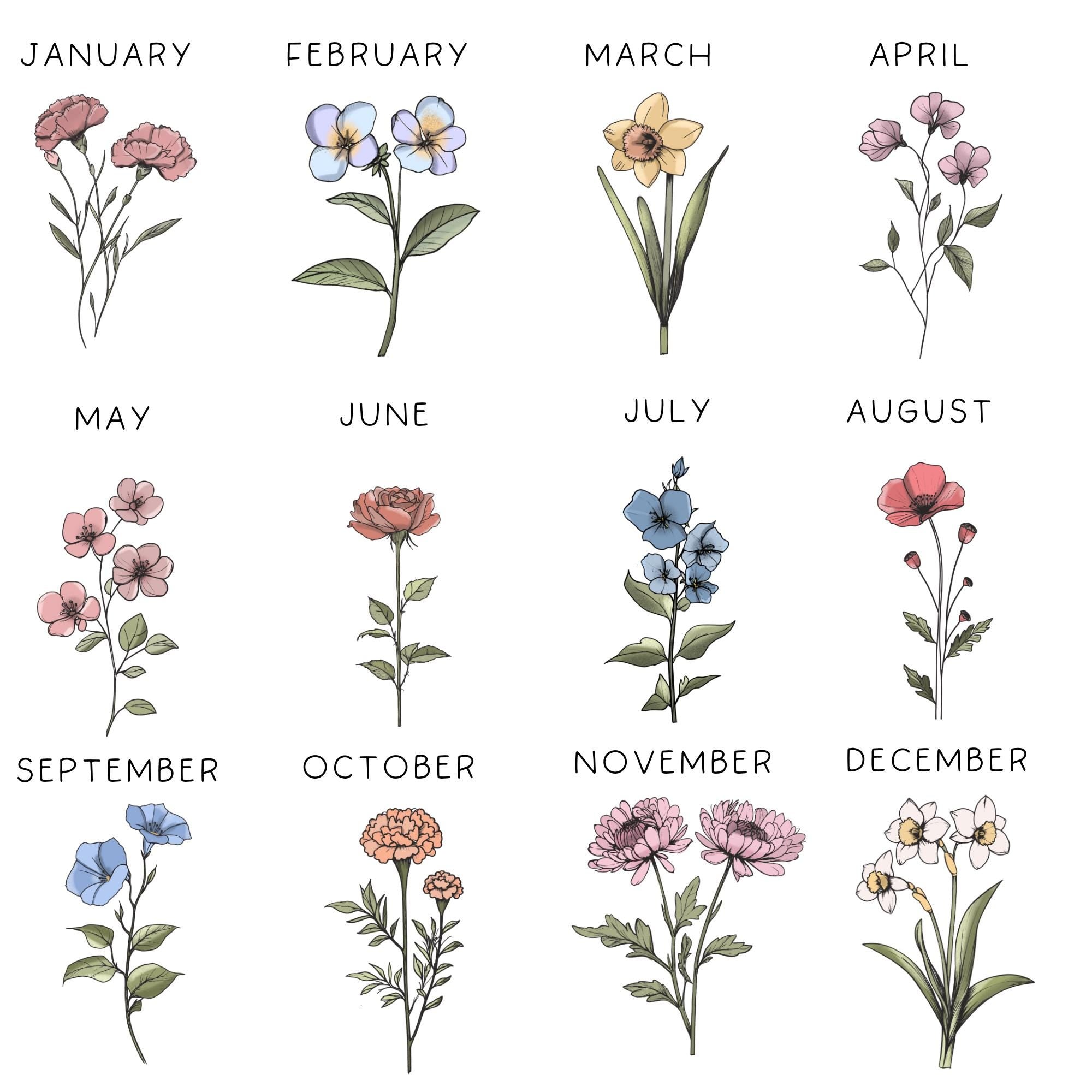 Personalized Boho Birth Flower Ring Trinket Dish _ Birth Month Flower Ring Dish _ Birthday Jewelry Dish _ Wedding Bridesmaid Gift _ Mom Gift