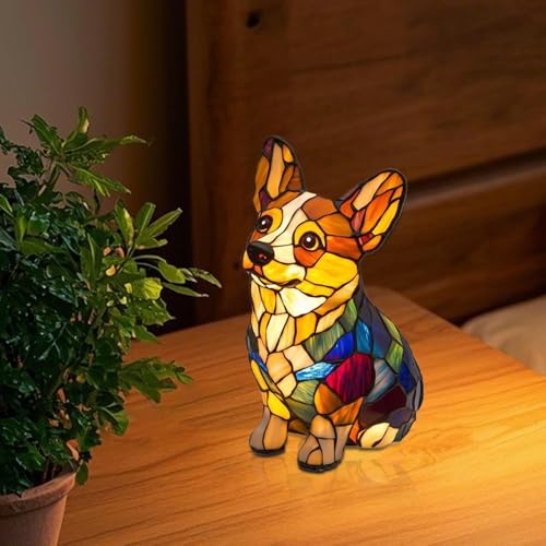 Mosaic Dog Night Light, Modern Desk Lamp, Room Decor, Modern Desk Lamp, Room Decor, Mosaic Table Lamp, Room Decor, Puppy Night Light Decor, Cute Dog Table Lamp, Pet Lover Gift, Nursery & Bedroom Light, Night Light