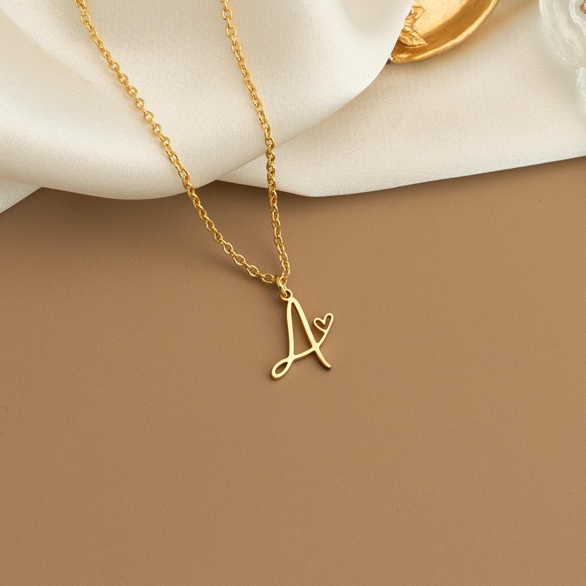 Sterling Silver 3D Bubble Initial Necklace – Custom Letter Pendant,  Personalized Charm Jewelry, Daily, Gift for Her, Christmas Gift