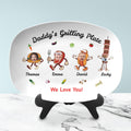 Personalized Photo & Name Daddy's Grilling Plate, Custom Photo BBQ Gift for Dad Grandpa, Unique Fathers Day Plate Gift, Grill Master Plate