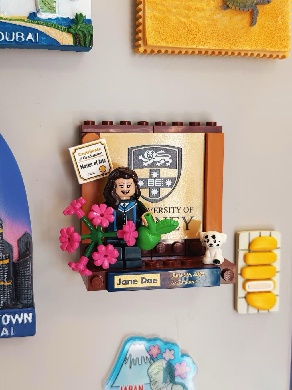 Personalised Graduation Figurine Gifts,Custom Text building blocks,Graduation Gift for Boyfriend,Son,Kids,friend,Desk decor,Eternal Keepsake