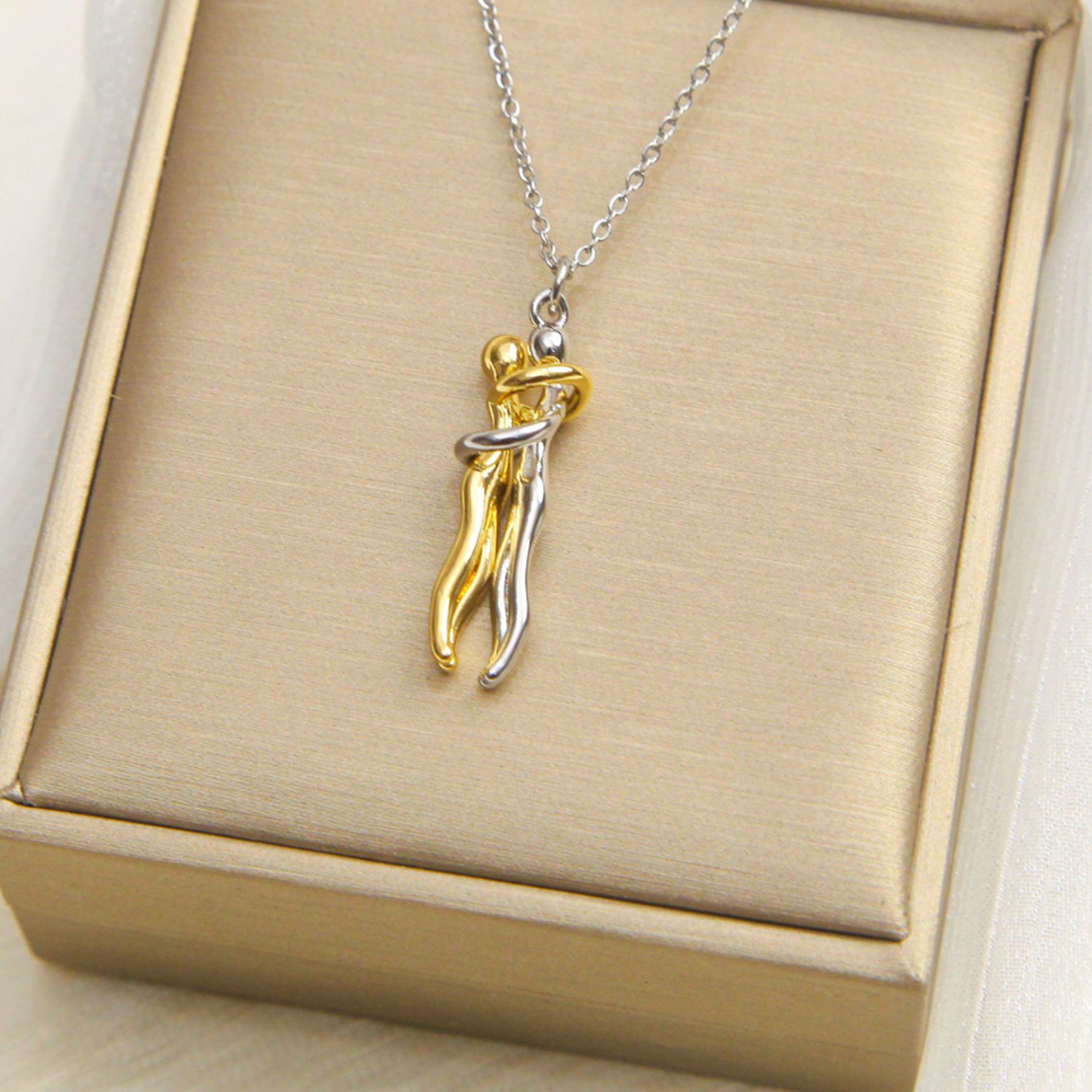 Eternal Love Silver Necklace, S925 Sterling Silver Necklace for Women, Romantic Dainty Necklace, Timeless Jewelry Gift for Her