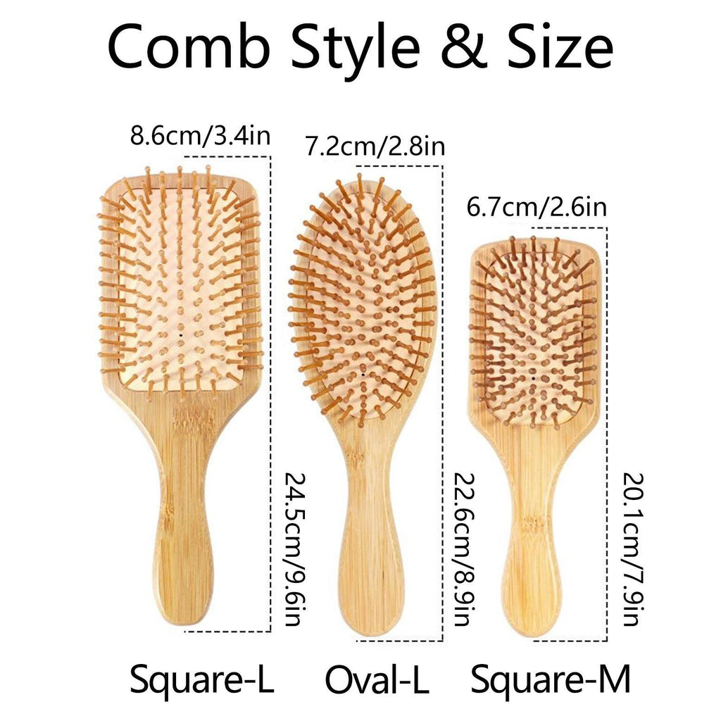 Custom Name Bamboo Hair Brush with Birth Flower: Bridesmaid Gift, Personalized Wooden Comb, Perfect Birthday or Mother's Day Gift for Mom, Daughter, or Friend