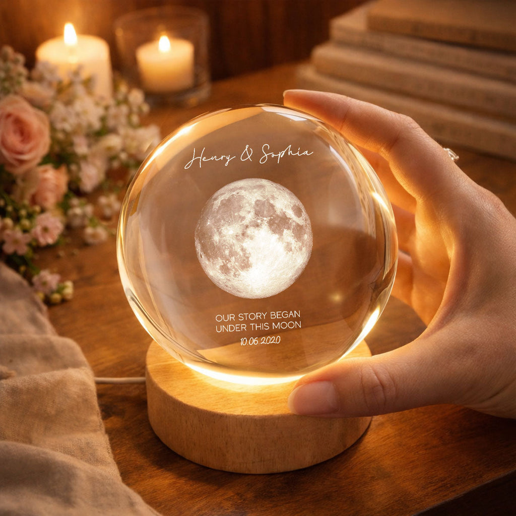 This is What the Moon Looks Like on Our Special Day - Personalized Cry, Moon Phase Print, Valentines Day Wedding Anniversary Gift For Couple