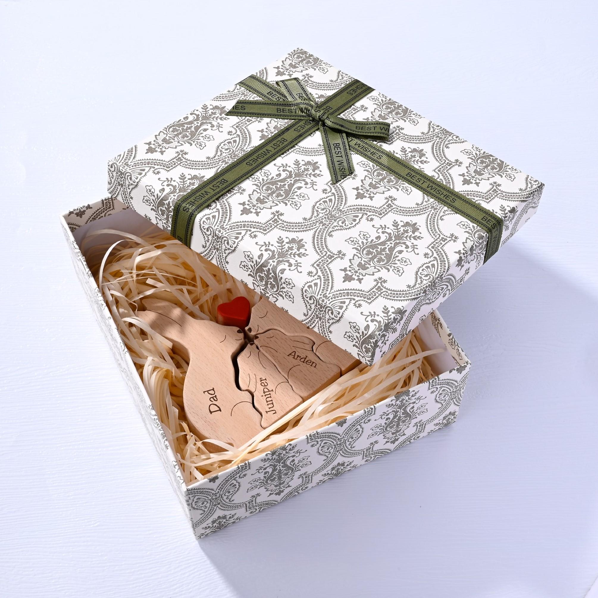 Wooden Koala Family Puzzle, 2-6 Koalas Family Jigsaw Decor, Anniversary Gifts for Mom Dad Couples Family Keepsake Gift, Mother's Day Gift